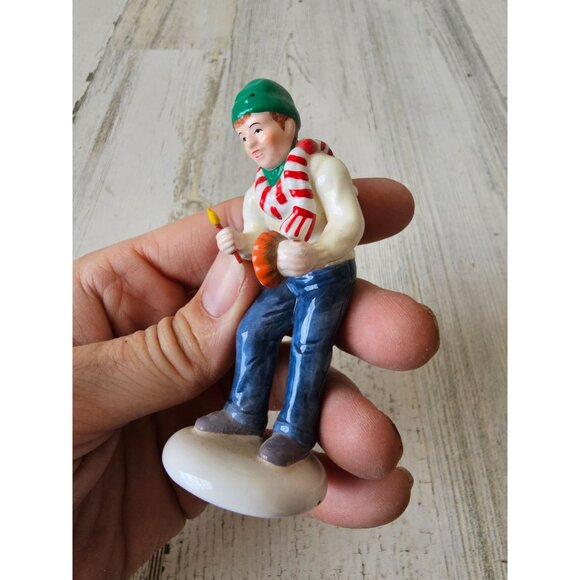 Dept 56 lighting jack-o-lanterns pumpkin carving dad accessory people figurine H - Picture 7 of 7